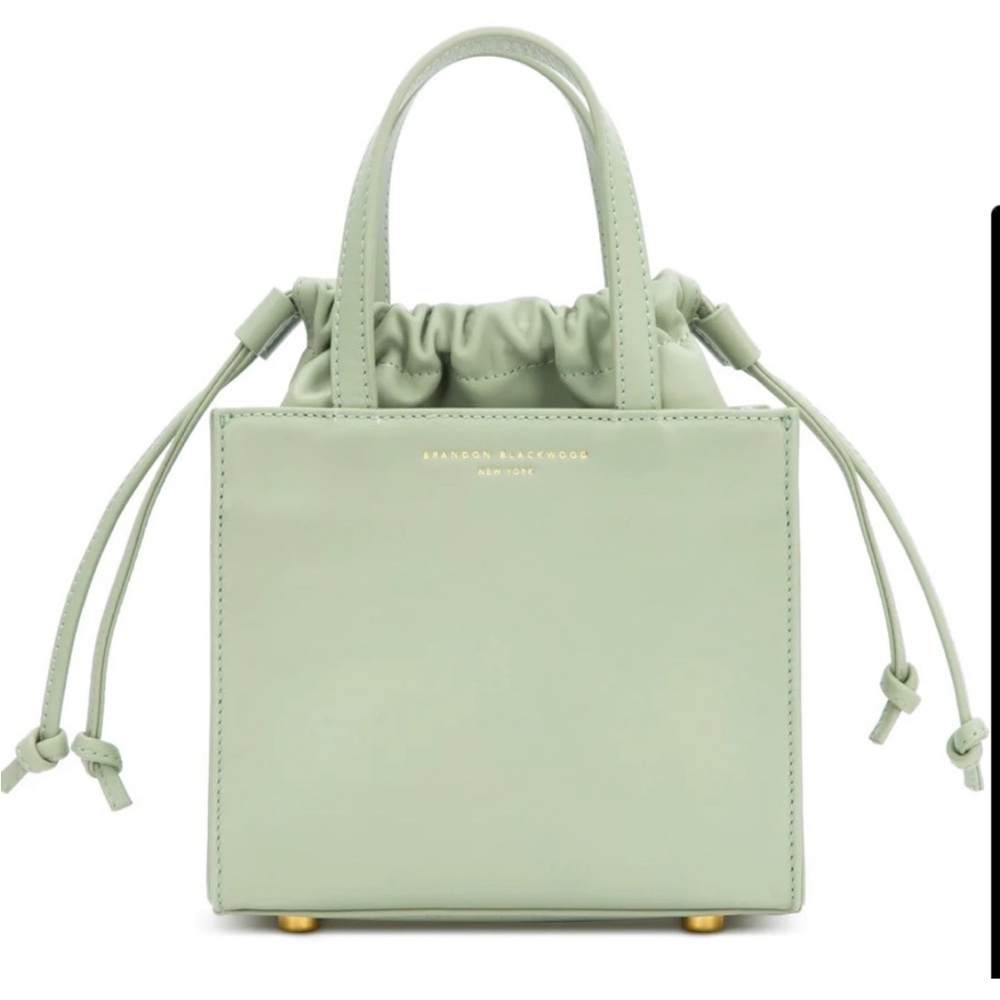 Brandon Blackwood Laura mini tote in Matcha